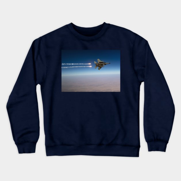 F15 Eagle Crewneck Sweatshirt by Aircraft.Lover